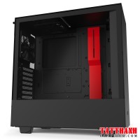 CASE NZXT H510 MATTE BLACK/RED