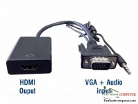 Cáp chuyển Vga To HDMI Có Audio
