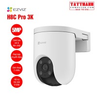 Camera Ezviz H8C pro 3K 5Mp wifi quay quét, AI phát hiện người xe cộ, còi và đèn
