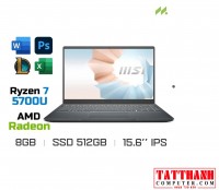 Laptop MSI Modern 15 A5M-235VN/R7 5700U/8GB/512GB/15.6"FHD/Win 11/Xám_235VN - Like New (còn bảo hành FPT/09/2023)