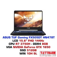 Laptop Cũ Asus TUF FX505DT HN478T R7 3750H/8GB/512GB SSD/VGA1650/15.6"FHD 144Hz/Win10
