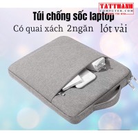 Túi Đựng Laptop 13.3" 14" 15.5"  inch 2 ngăn có quai Xách xịn đẹp