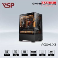 VỎ CASE MÁY TÍNH AQUAL X3 - ĐEN