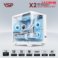 CASE MÁY TÍNH AQUANAUT PRO GAMING M-ATX X2 GALAXY - TRẮNG