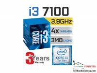 CPU Intel Core i3-7100 3.9 GHz / 3MB / HD 630 Series Graphics / Socket 1151 (Kabylake) - Tray