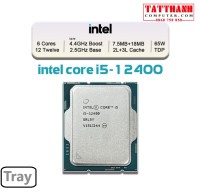 CPU Intel Core i5-12400 Tray New Ko Box - (Upto 4.4Ghz, 6 nhân 12 luồng, 18MB Cache, 65W) - Socket Intel LGA 1700)