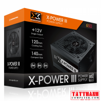 Nguồn máy tính Xigmatek X-POWER III 650 - 600W 80Plus (EN45990)