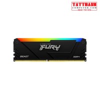Ram Desktop 8GB (1x8GB) DDR4 3200Mhz Kingston Fury Beast RGB (KF432C16BB2A/8)