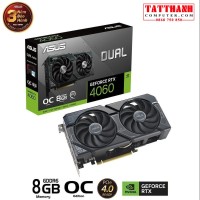 Card màn hình ASUS Dual GeForce RTX 4060 V2 OC Edition 8GB GDDR6 (DUAL-RTX4060-O8G-V2)