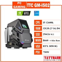 PC GAMING TTC GM-I502 (CPU INTEL I5 12600k/B660/VGA 3050 8G/RAM 32G)