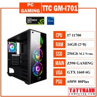 PC GAMING TTC GM-I701 (CPU INTEL I7 11700/VGA 1660s 6G/RAM 16G)