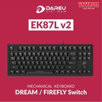 Bàn Phím Cơ có dây Dare-u EK87L V2 Black Dream Switch Ko led | Chính Hãng