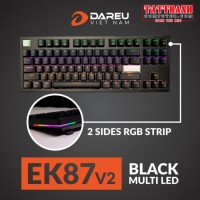 Bàn phím cơ Gaming DAREU EK87 V2 - Black (MULTI-LED, Blue switch)