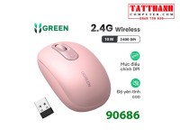 Chuột không dây 2.4G màu hồng Ugreen 90686 MU105