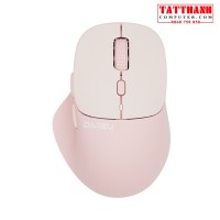 Chuột không dây Dareu LM165D (2.4GHz + Bluetooth, 2400 DPI, Silent, Pin sạc) - PINK