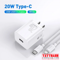 Bộ Cóc sạc Baseus Super Si Pro Quick Charger 1C 20W (PD/ QC/ PPS/ SCP/ FCP Multi Quick Charge Protocol,Type-C to iP 1m White)