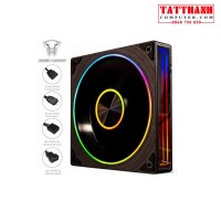 Fan case Leopard TransWarp ARGB - Đen | Sync main - Gió ngược