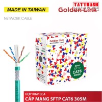 Cable Mạng GOLDEN LINK CAT6 SFTP CCA - MADE IN TAIWAN - 250MHZ - 305M