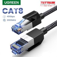 Cable Lan 15M Cat8 RJ45 S/FTP Ugreen NW153 30799 40Gbps - 2000MHz dây bọc dù