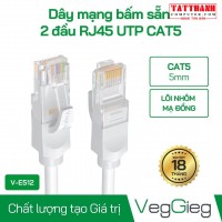 Dây Mạng Bấm Sẵn 2 đầu RJ45 UTP CAT5 - V-E512 Veggieg