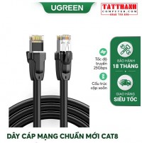 Cable Lan 2M Cat8 đúc sẵn dài 2M 26AWG Class S/FTP Ugreen 70329 cao cấp