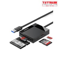 Đầu đọc thẻ USB 3.0 dài 0.5 hỗ trợ SD/TF/MS/CF Ugreen 30333 cao cấp