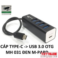 Hub Usb/Adapter Type-C (3.1) RA 3 CỔNG USB 3.0 OTG M-PARD MH031