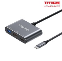 Hub chuyển đổi Type C VEGGIEG V-TC03 (Type C to HDMI/Type-C/Usb 3.0)
