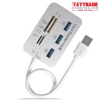 HUB USB 3.0 3Port + CARD READER 619 Đầu Đọc Thẻ Nhớ Card Reader (SD/SDHC/TF/MS DUO/M2)