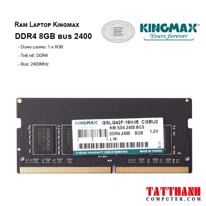 Ram Laptop Kingmax DDR4 8GB bus 2400