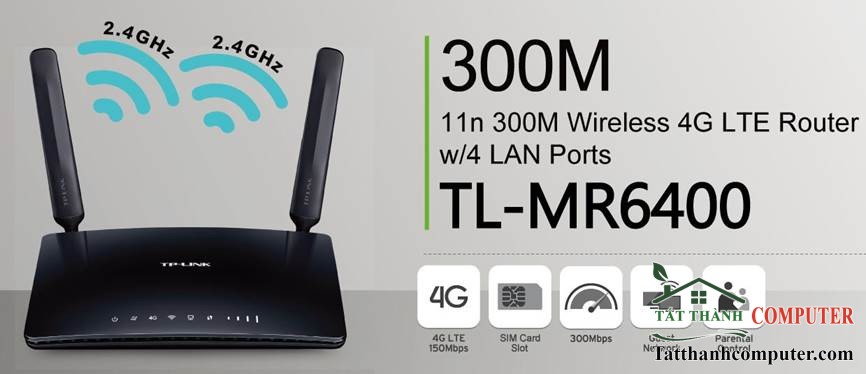 router wifi 4g tp link wr6400